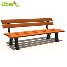 Custom Outdoor Cast Iron Leg Wood Park Bench, Durable Simple Design Public Bench